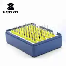 HANGXIN 50 pcs Tungstênio Kit Broca Carbide PCB Gravura CNC Router Madeira Ferramenta De Corte De Metal 0.5 milímetros 0.6 milímetros 0.7mm 0.8 milímetros 0.9 milímetros