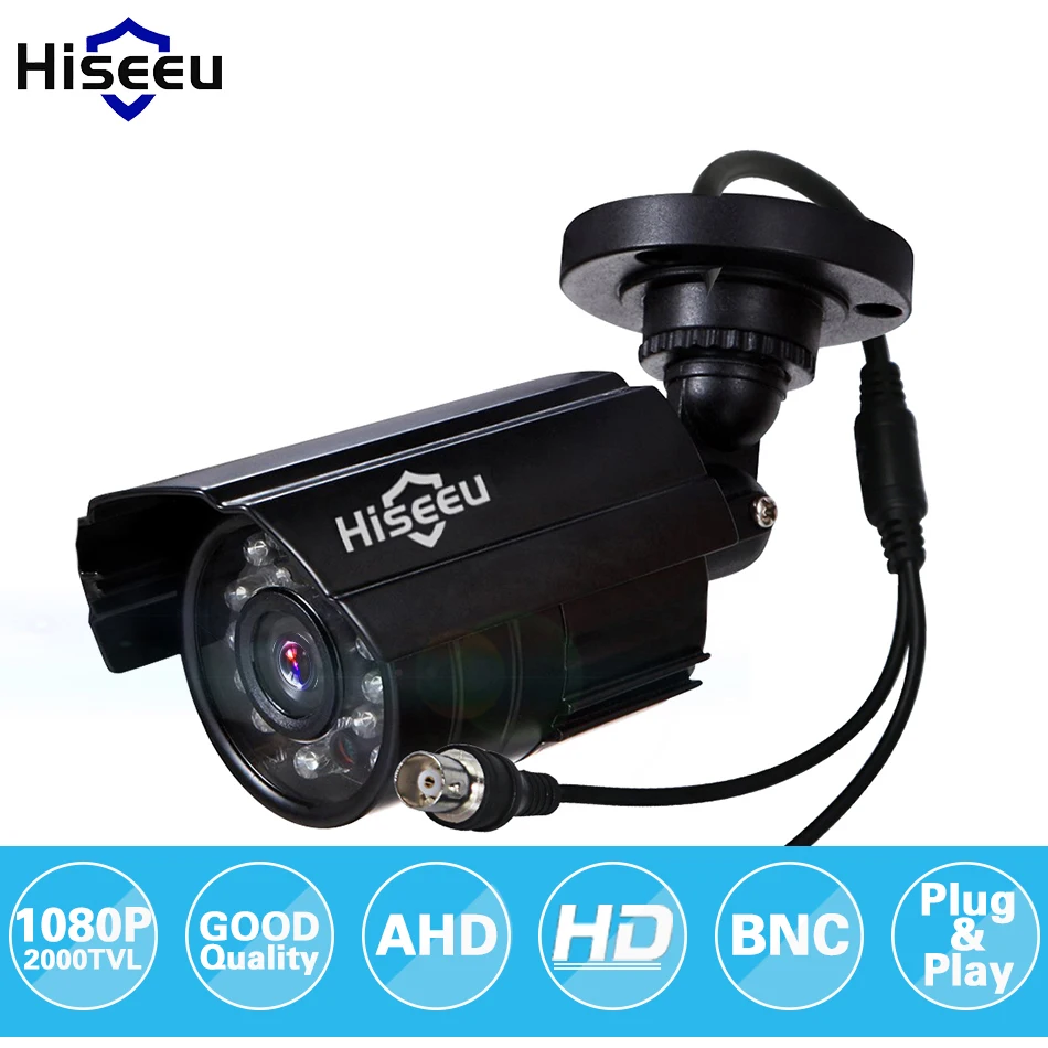 

Hiseeu AHDH 1080P Metal Case AHD Analog High Definition Metal Camera AHD CCTV Camera Security Outdoor free shipping AHBB12