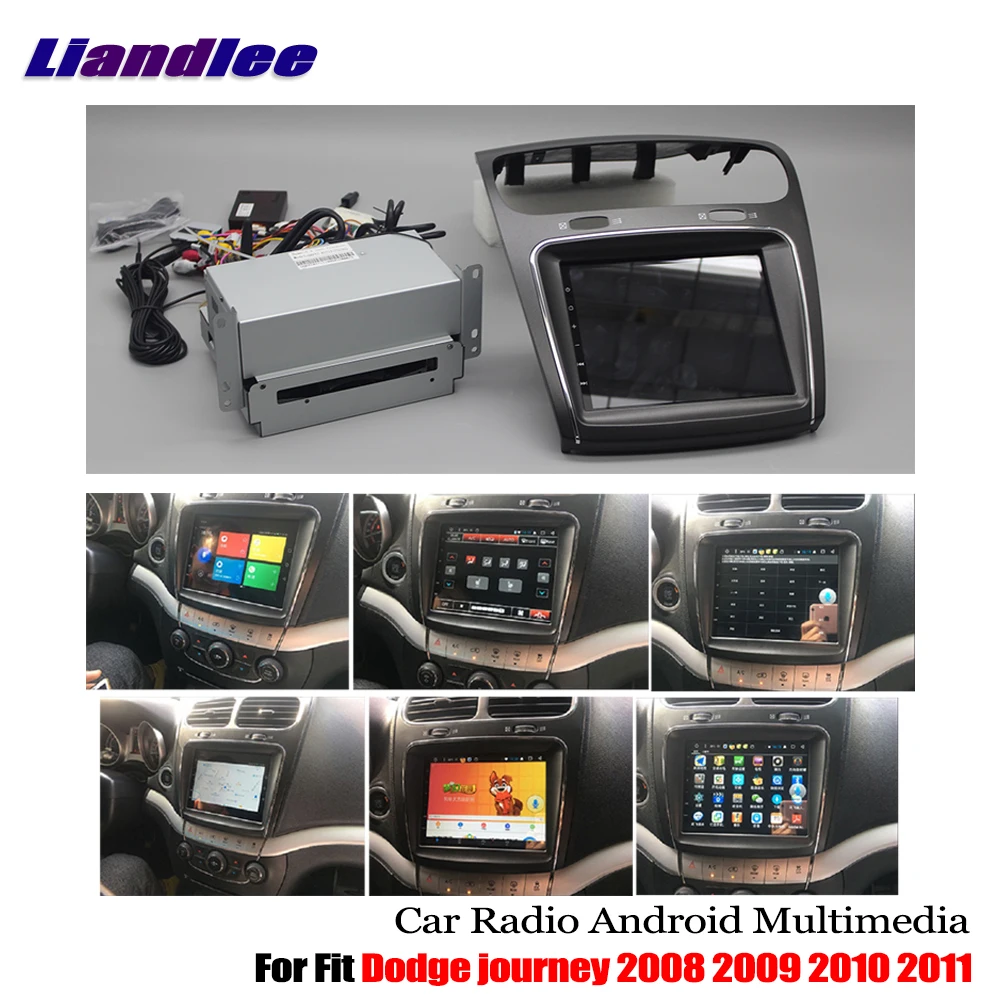 Liandlee Android 6,0 2+ 16 для Dodge journey 2008 2009 2010 2011 Автомобильный CD dvd-плеер радио gps-навигатор карты камера OBD tv