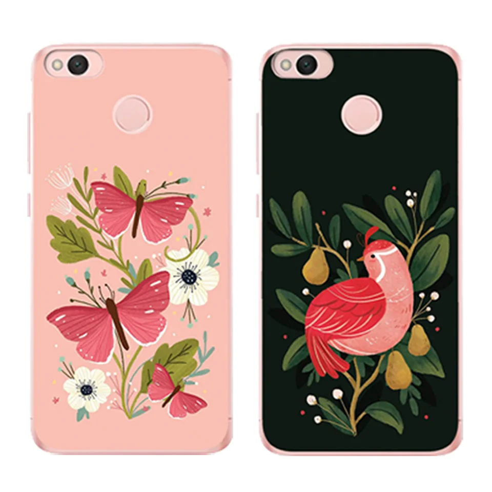 

Phone Case For Xiaomi MI8 Redmi 6 6A Note 4 4X 5A Mi6 5X A1 4 4A 4X Coque National Wind Soft Silicone Cover Shell Carcasas Etui