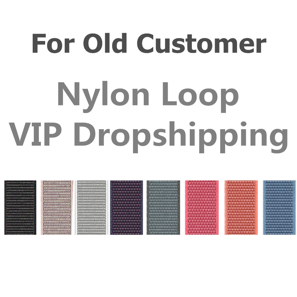 

Dropshipping VIP Nylon Loop Sport WatchBand for Apple Watch 4 Series 3/2/1 Strap Wristband 38mm 42mm 40mm 44mm watchbands