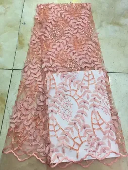 

Latest L-61912 African French Lace Fabric High Quality African Tulle Lace Fabric for Wedding dress