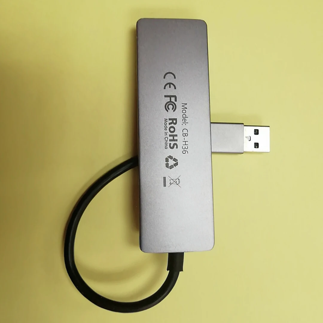 Стиль алюминиевый сплав 4 порта USB 3,0 концентратор для жесткого диска huawei matebook