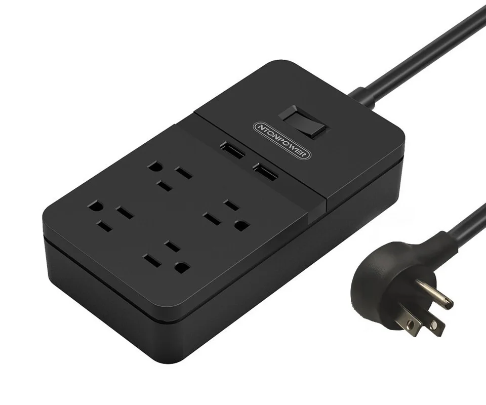 NTONPOWER FPC USB Power Extension Socket Surge Protector 10