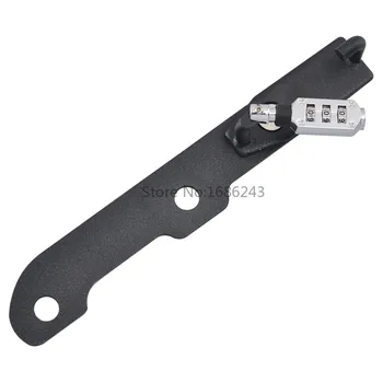 

New Motorcycle Helmet Lock Mount Hook Black Side Anti-theft Security Alloy Password Lock Fits for Kawasaki Z900 2017 2018 2019