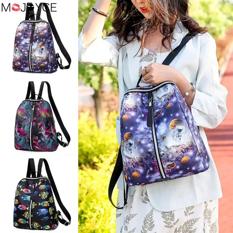 

Women Fashion Backpack Printing Travel Backpacks Women Oxford Cloth School Bags Casual Knapsack Girl Oxford Cloth School Bag