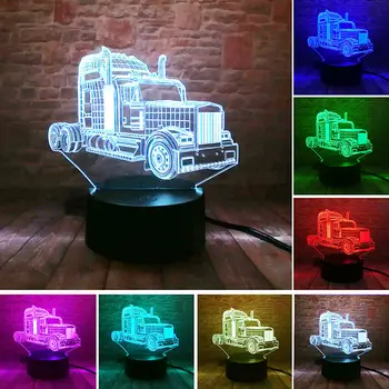 

Model Car Figure 3D Illusion Nightlight LED Colour Change Touch Flash Light Desk Lamp Household Toys Holiday gift