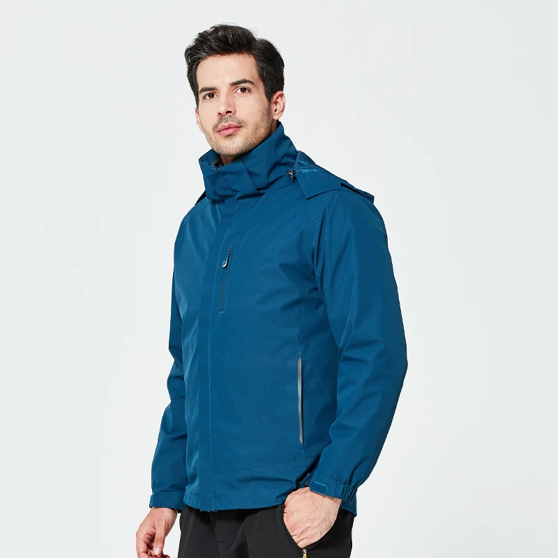 Мужская зимняя куртка на утином пуху Goexplore утепленная двухслойная ссветильник с