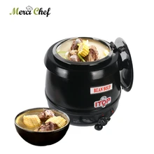 ITOP 10L Electric Soup Warmer Kettle Soup Boiler Pot Commercial Buffet Restaurant Heating In Water Bath 60-95 Celsius 110V-240V ITOP 10L Electric Soup Warmer Kettle Soup Boiler Pot Commercial Buffet Restaurant Heating In Water Bath 60-95 Celsius 110V-240V