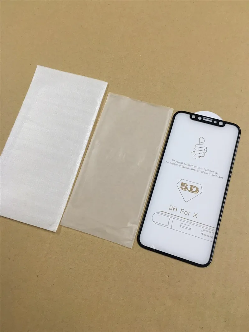 10 компл./лот для iphone X закаленное стекло Передняя и задняя полное покрытие 3D протектор экрана ультратонкая 9 H Защитная пленка для iphone X