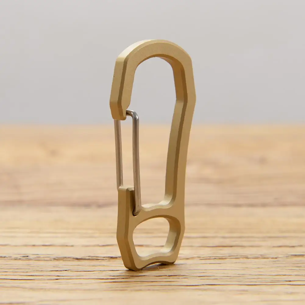 

Outdoor Camping Hiking Brass Spring Snap Hook Locking Carabiner Keychain Buckle key chain Hiking Climbing Camping Tool Gear Hot