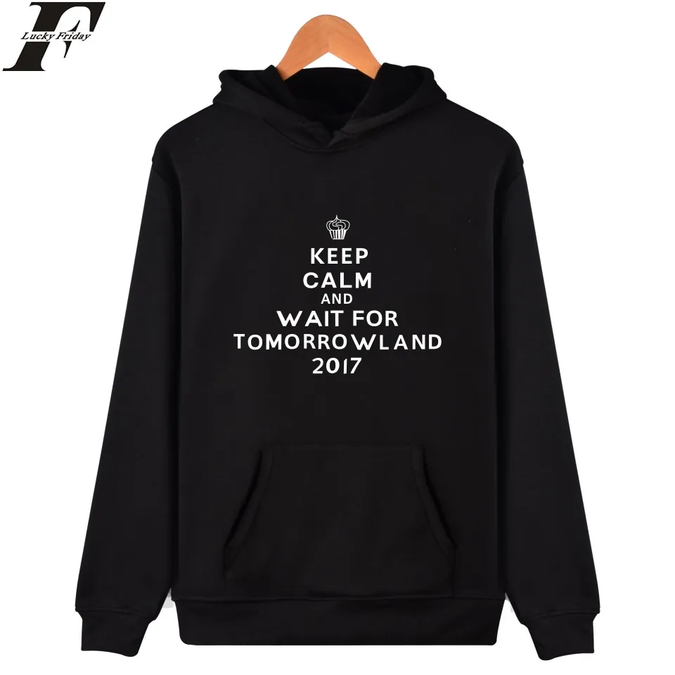 LUCKYFRIDAYF Tomorrowland Hoodie Sweatshirt Long Sleeve Hoodies Men Plus Size Music Festival Black Sweatshirt Men Streetwear 4XL