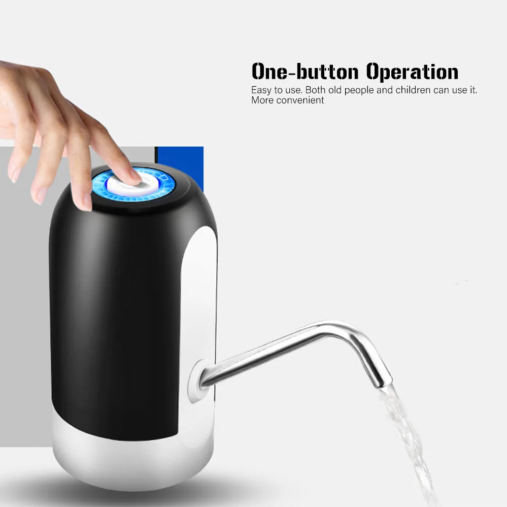 Домашний офис портативный автоматический Электрический диспенсер для водяного насоса галлон питьевой дозатор для бутылки USB Перезаряжаемый водяной насос машина