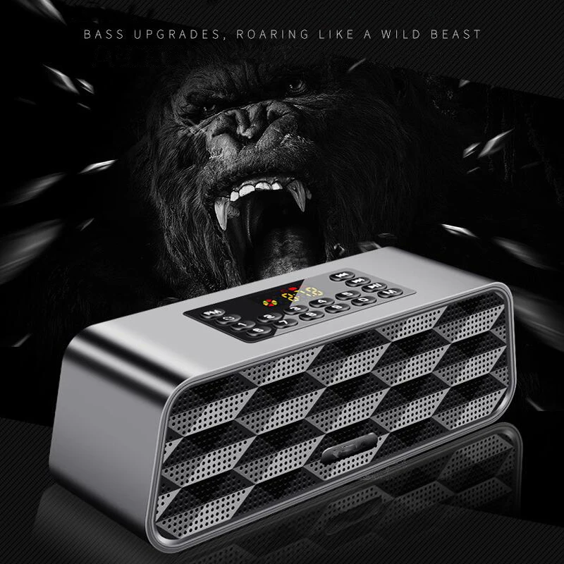 

Super Bass Bluetooth Speaker Subwoofer Mobile Phone Portable Wireless Speaker With Mic Audio Multifunction TF FM Radio