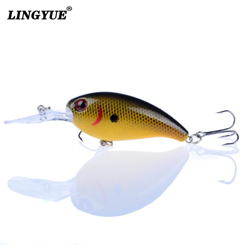 جديد وصول 1 قطعة الصيد السحر 10 سنتيمتر 15g الطعوم الثابت 7 الألوان المتاحة باس Crankbait Wobblers الصيد معالجة مع 3D عيون السنانير