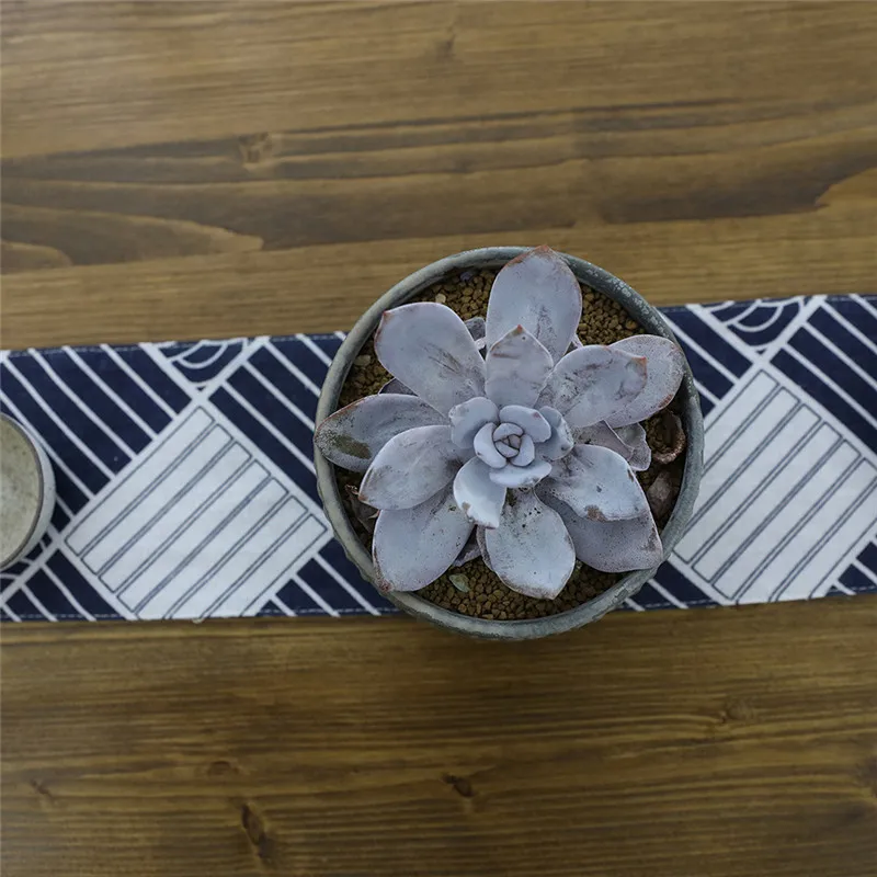 Lychee Japanese Wave Pattern Table Runner Creative Simple Table Runner For Wedding Party Home