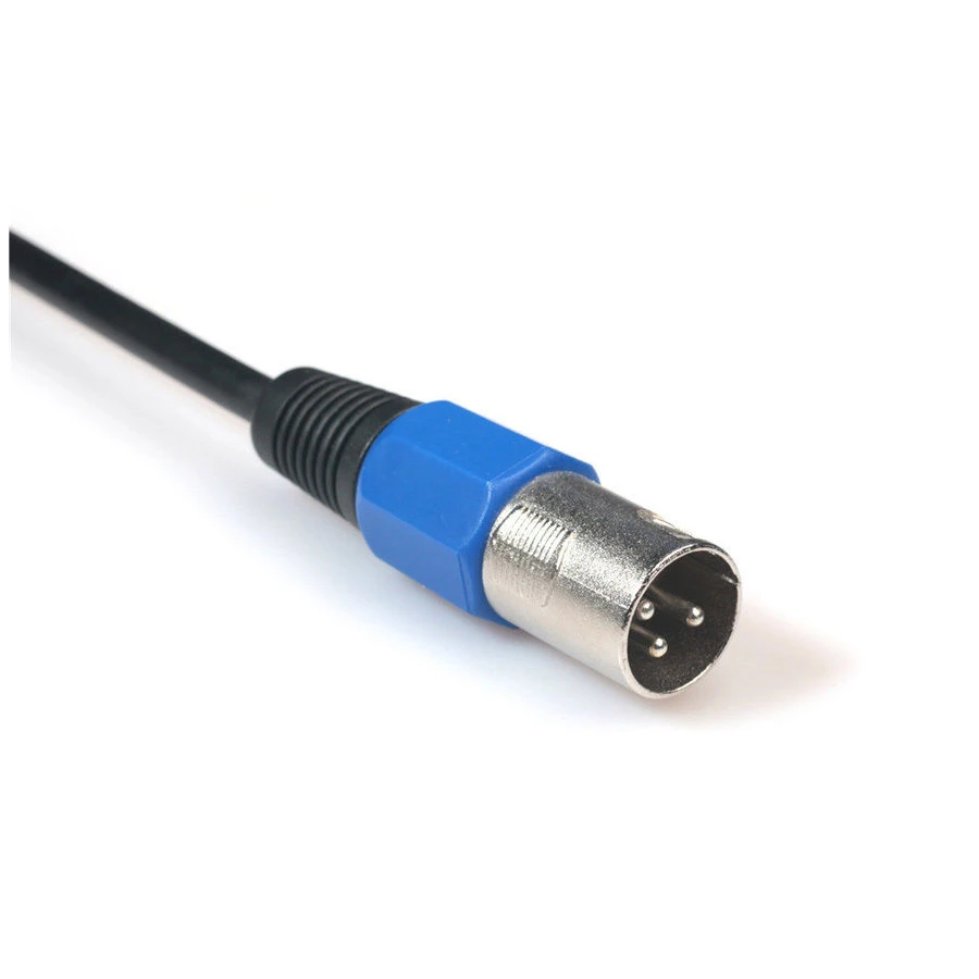 XLR 3pin папа-мама экранированный микрофон аудио кабель-удлинитель Черный, 3 м