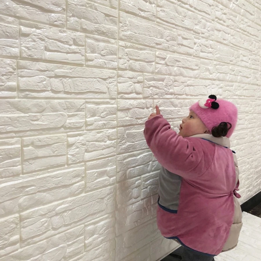 PE Foam 3D Wallpaper Home Decoration Brick Pattern Soundproof Stickers Bedroom Living Room Waterproof Self-adhesive Wall Paper PE Foam 3D Wallpaper Home Decoration Brick Pattern Soundproof Stickers Bedroom Living Room Waterproof Self-adhesive Wall Paper