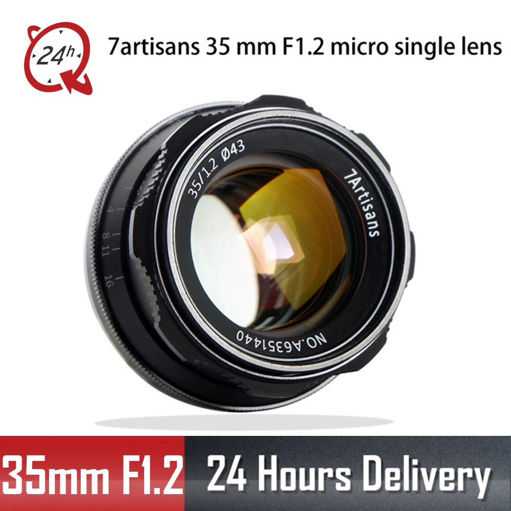 

7artisans 35mm F1.2 Prime Lens for Sony E-mount / for Fuji XF APS-C Camera Manual Mirrorless Fixed Focus Lens A6500 A6300