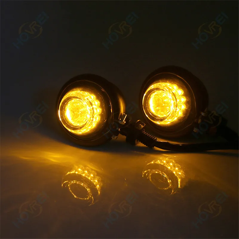 2 шт. Новый мотоциклетный алюминиевый Ретро светодиодный светильник с поворотным