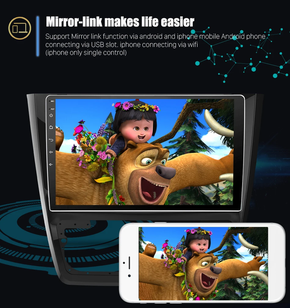 Excellent Eunavi Android 8.1 Octa-core 10.1 inch Car Radio HeadUnit GPS Navi Player for Skoda Yeti 2014 2G+32G with WIFI RDS car stereo 12