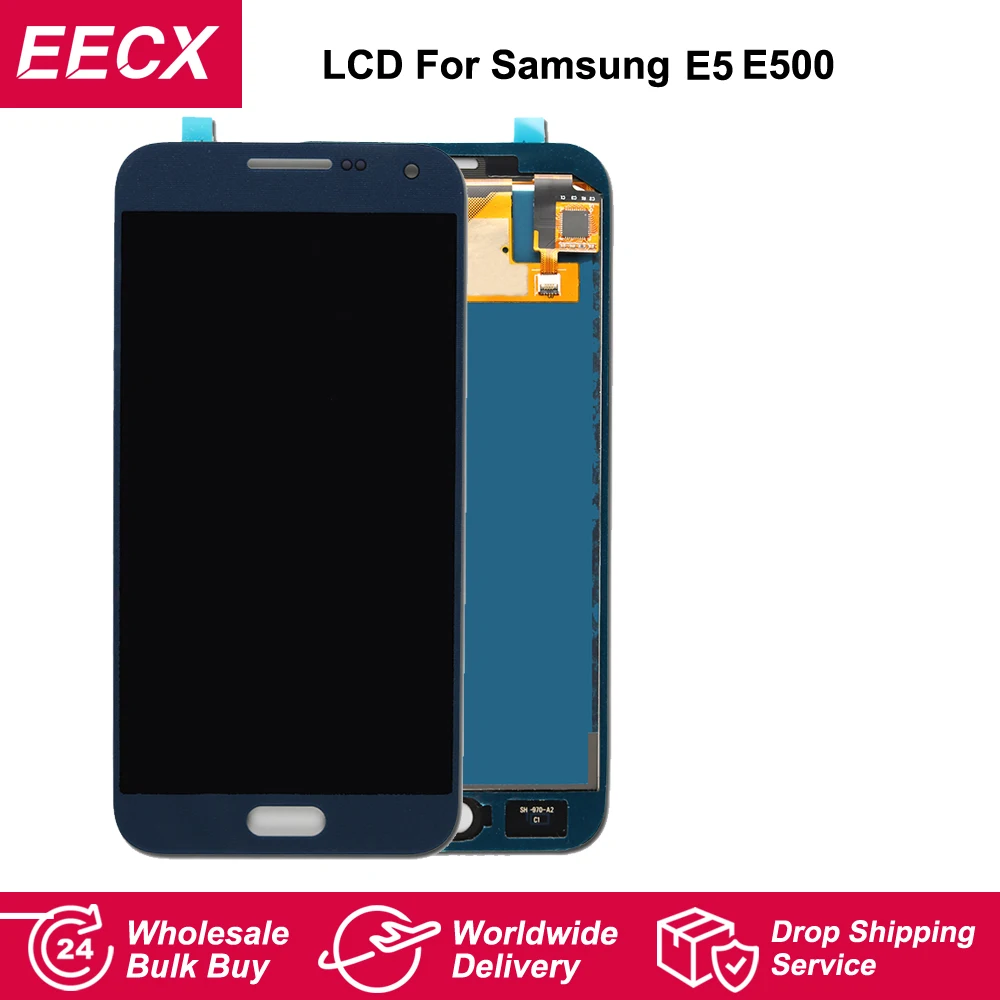 AMOLED E5 дисплей для Samsung Galaxy LCD E500HQ E500F E500H E500M сенсорный экран дигитайзер в