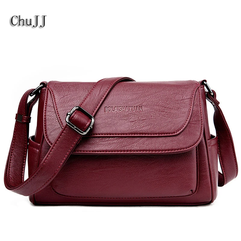 Women's Genuine Leather Handbags All match Shoulder CrossBody Bags