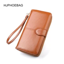 HJPHOEBAG, женский длинный клатч, кошелек, большая вместительность, кошельки, женский кошелек, Дамские кошельки, карман для телефона, держатель для карт, cartera mujer YC037