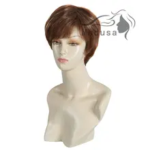 Medusa hair products Synthetic pastel wigs for women Modern pixie cut styles Short straight Mix color