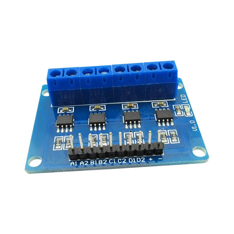 

HG7881 four-way drive DC motor drive board motor drive module smart car 4-way drive 4-way