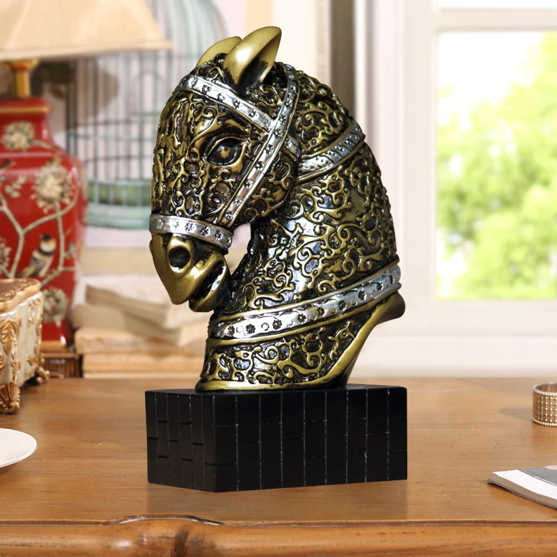 محظوظة الحصان مكتب دراسة ديكورات المفروشات الحديثة النمط الصيني المجوهرات المكتبية خزانة