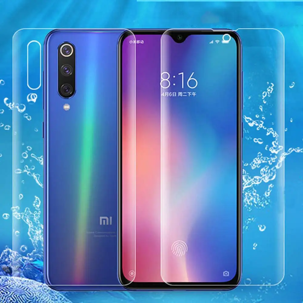 

GKK Protective Film for Xiaomi Mi 9 8 SE 9 SE Transparent Hydrogel Film Front Clear Full Screen Coverage HD Screen Protector