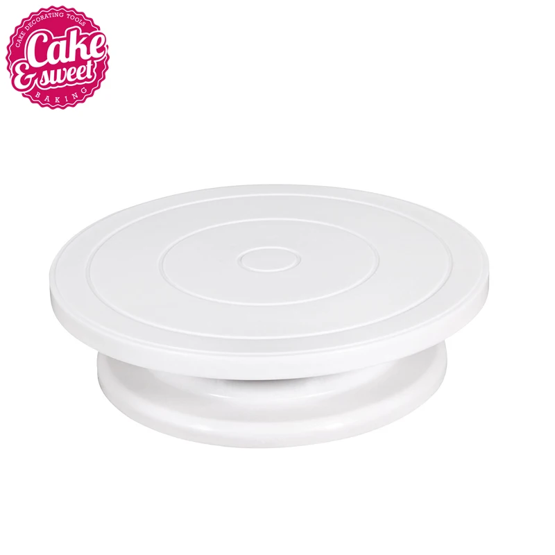  Cake Turntable Rotating Cake Decorating Turntable Stand Kitchen Display Stand Cake Swivel Plate Rev