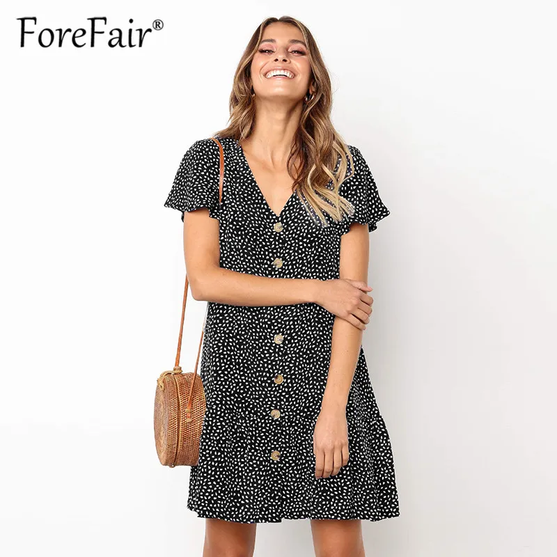 Forefair/повседневное платье трапециевидной формы 2019 женская одежда платья в
