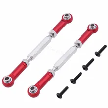 2pcs Aluminum Rear Upper Steering Linkage Rod For font b RC b font E10 1 10