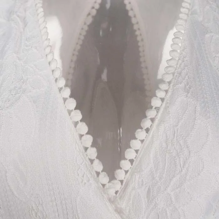 Yinlinhe белый прозрачный сексуальный короткий комбинезон, женские летние комбинезоны, кружевные комбинезоны с открытой спиной и длинным рукавом 1182