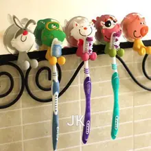 Милая мультяшная Присоска на присоске для хранения зубных Крючки-присоски для ванной комнаты Набор аксессуаров eco-friendly