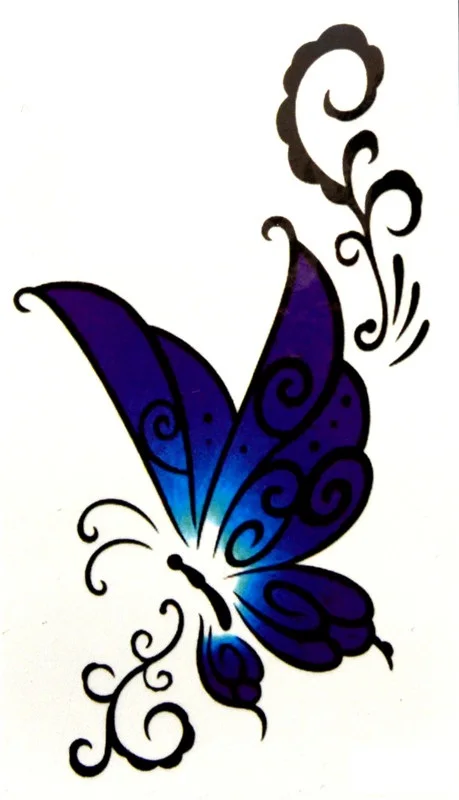 Временные татуировки для мужчин и женщин водонепроницаемые наклейки макияж Летающий цветок WM359