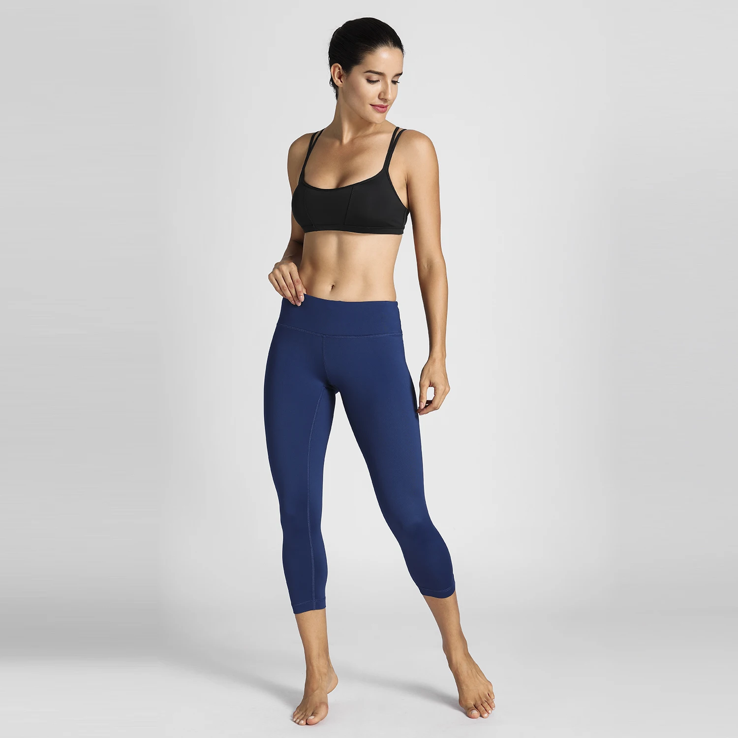 Women's Padded Cool-look Criss Cross Strappy Yoga Sports Bra