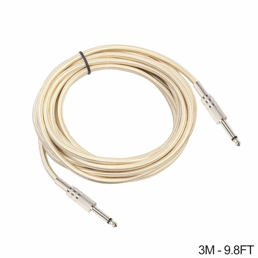 6.35MM Jack Male to Male Audio Cable Mono Electric Guitar Wooden Guitar Microphone Mixer Aux Cable 0.3M/1M/1.8M/3M 6.35MM Jack Male to Male Audio Cable Mono Electric Guitar Wooden Guitar Microphone Mixer Aux Cable 0.3M/1M/1.8M/3M