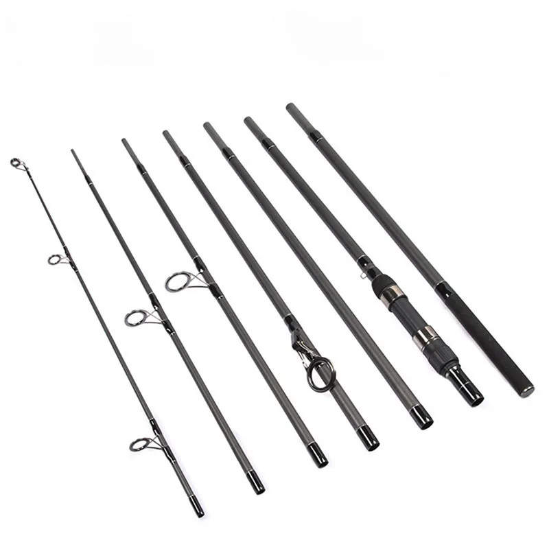 

Exclusive Carbon Fiber Carp Fishing Rod 7 Sections 3.6M High Quality Convertible Spinning Fishing Rod Handle Pole Lure Rod