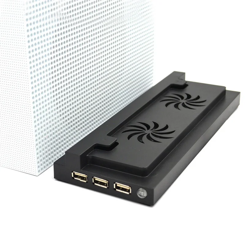 Новый вертикальный стенд вентилятор охлаждения док с 3 Порты USB и 2 высокое Скорость Вентиляторы для Xbox One S консоль для xbox те контроллер