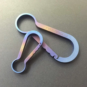 

S/L Titanium Alloy Key Rings Creative Lightweight EDC Keychain Quickdraw Hanging Buckle