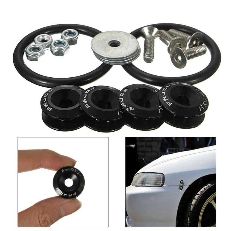 Aluminum 6061 T6 grade Black Quick Release Fasteners For Car Bumpers