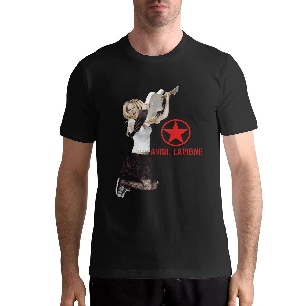 

Avril Lavigne Classic Man Tops Short Sleeve T-Shirt T Shirt Mens 2018 New Tee Shirts Printing Sleeve Harajuku Tops Tee