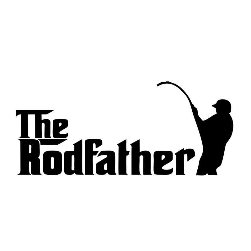 Download 14.4cm*6.3cm The Rodfather Fishing Car Styling Vinyl Car ...