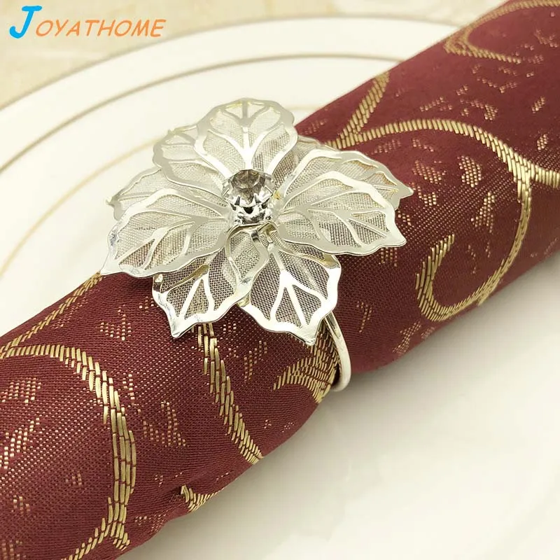 Joyathome Золотой и Серебряный цветок отельный Настольный кольцо Металлическое для
