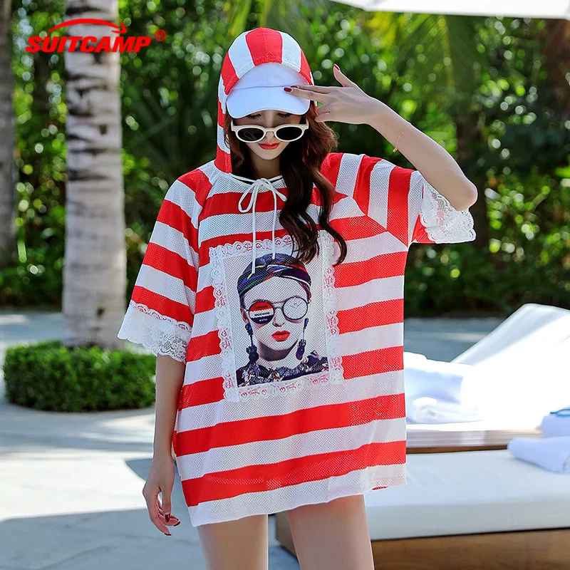 

Three-piece Swimming Suit Women's Swimming Suit Women's Skirt Swimming Suit Steel Support Gather Together Sexy Beach Swimsuits