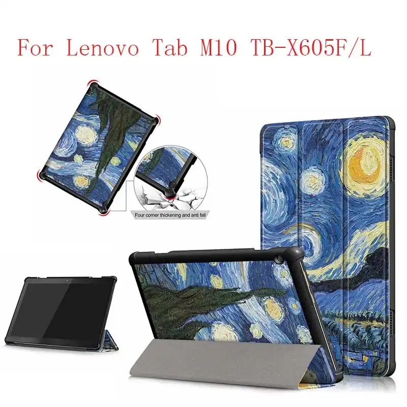 Цветной магнитный чехол книжка из искусственной кожи для Lenovo Tab M10 планшета с