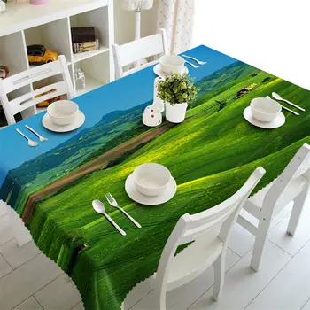 

Desert scenery 3D printing Rectangular Tablecloths Polyester Table Cover Modern Brand Customizable Table Cloth